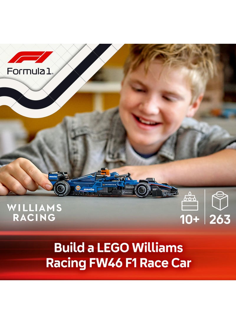 LEGO Speed Champions Williams Racing FW46 F1® Race Car Vehicle Set 77249 (263) Pieces  - Image 3