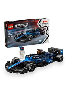 LEGO Speed Champions Williams Racing FW46 F1 Race Car Toy with a Collectible Formula 1 Driver Minifigure - Model Kits for 10+ Year Old Boys & Girls or Adult Motorsport Fans 77249 (263 pieces)  - Image 1