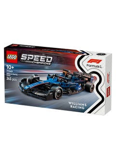 LEGO Speed Champions Williams Racing FW46 F1 Race Car Toy with a Collectible Formula 1 Driver Minifigure - Model Kits for 10+ Year Old Boys & Girls or Adult Motorsport Fans 77249 (263 pieces)  - Image 4