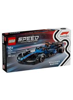 LEGO Speed Champions Williams Racing FW46 F1 Race Car Toy with a Collectible Formula 1 Driver Minifigure - Model Kits for 10+ Year Old Boys & Girls or Adult Motorsport Fans 77249 (263 pieces)  - Image 2