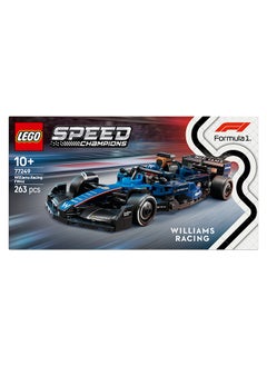 LEGO Speed Champions Williams Racing FW46 F1 Race Car Toy with a Collectible Formula 1 Driver Minifigure - Model Kits for 10+ Year Old Boys & Girls or Adult Motorsport Fans 77249 (263 pieces)  - Image 3