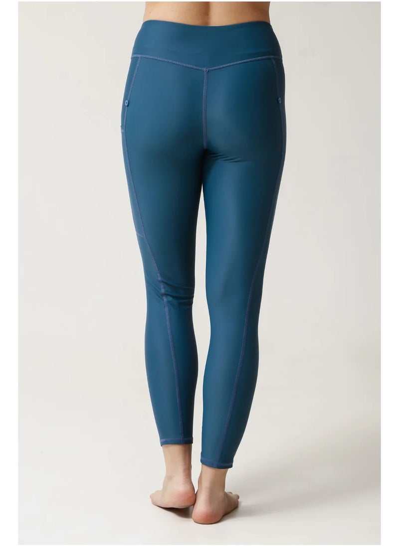 Vicino Vicino Women's High Waist Full Length Sun Protection Swim Pants - Lycra - Multi Color & Size  - Image 3