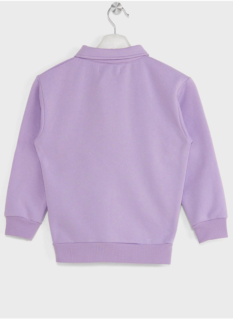The Giving Movement - Kids Polo Sweatshirt - Image 1