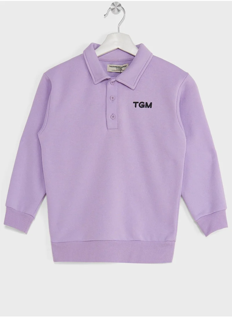 The Giving Movement Kids Polo Sweatshirt