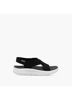 Kappa Women's Textured Slip-On Criss Cross Sandals  - Image 2