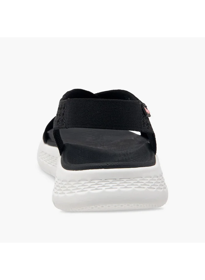 Kappa Women's Textured Slip-On Criss Cross Sandals