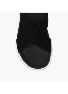 Kappa Women's Textured Slip-On Criss Cross Sandals  - Image 3