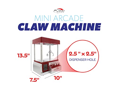 Etna Electronic Arcade Claw Machine - Toy Grabber Machine with Flashing LED Lights and Sound - Image 3