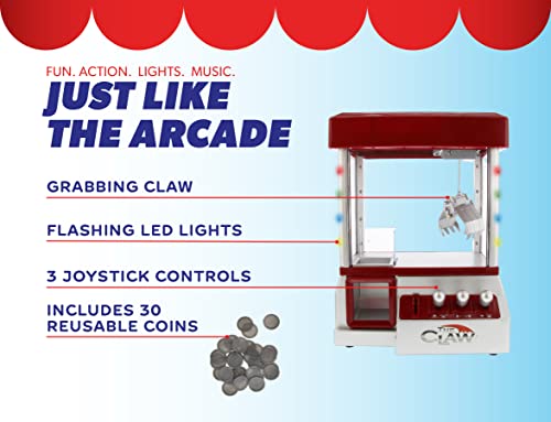 Etna Electronic Arcade Claw Machine - Toy Grabber Machine with Flashing LED Lights and Sound - Image 4