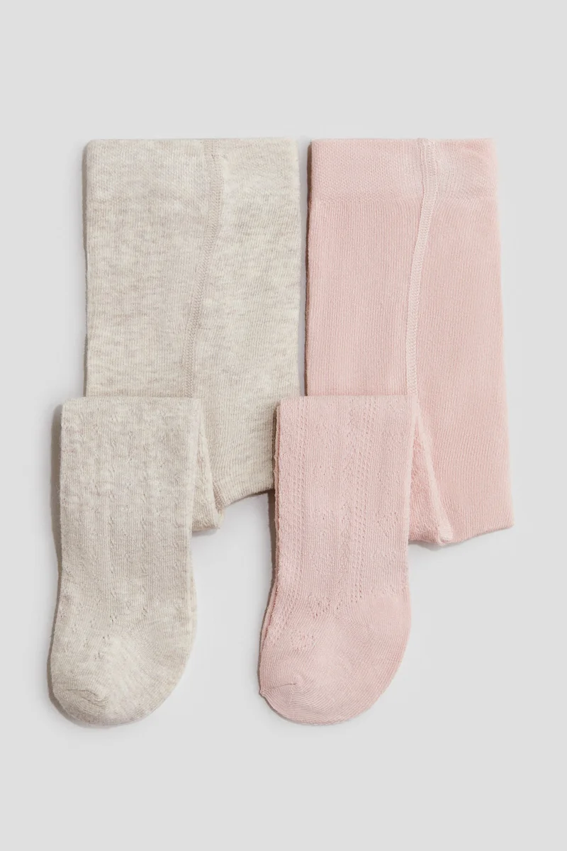 اتش اند ام كولون محبوك بملمس بارز - عبوة من قطعتين