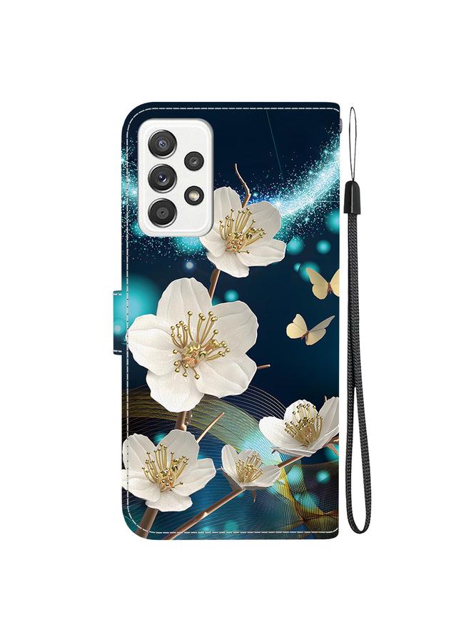 اس-توب جراب لهاتف Samsung Galaxy A73 5G مصنوع من الجلد برسومات ملونة وملمس كريستالي - Image 3