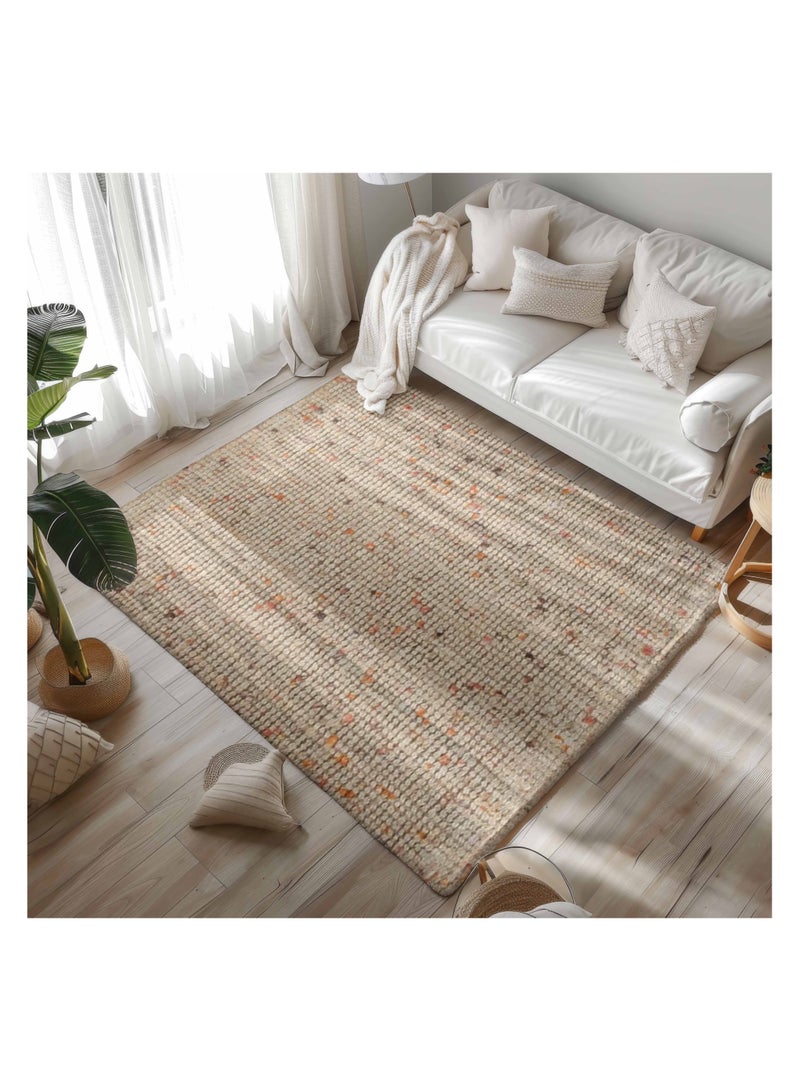 سجاد إيلارا الجوت والقطن من القفاري بتصميم دافئ يعزز الشعور بالطبيعة في بيتك، 2.00x2.90، بيج