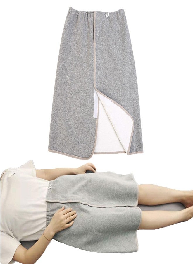 Yodilala Unisex Diaper Skirt, Leak-Proof Waterproof pad, Adjustable and Reusable, Suitable for bedridden Elderly, Menstruating Women, and Children with Urinary Incontinence(Grey,L - Image 1