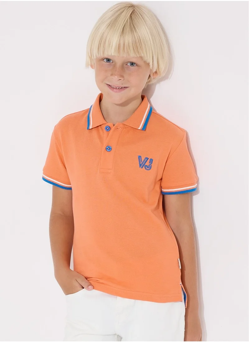 فكتور اند جين Boys Polo-T-Shirt with Embroidered logo (6-12y)