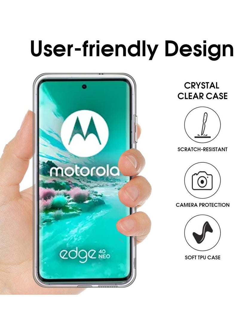 Techie - Motorola Edge 40 Neo Clear Case with MagSafe – Slim, Anti-Yellowing Cover with Camera Lens Protection, Magnetic Holder Compatible - Image 1