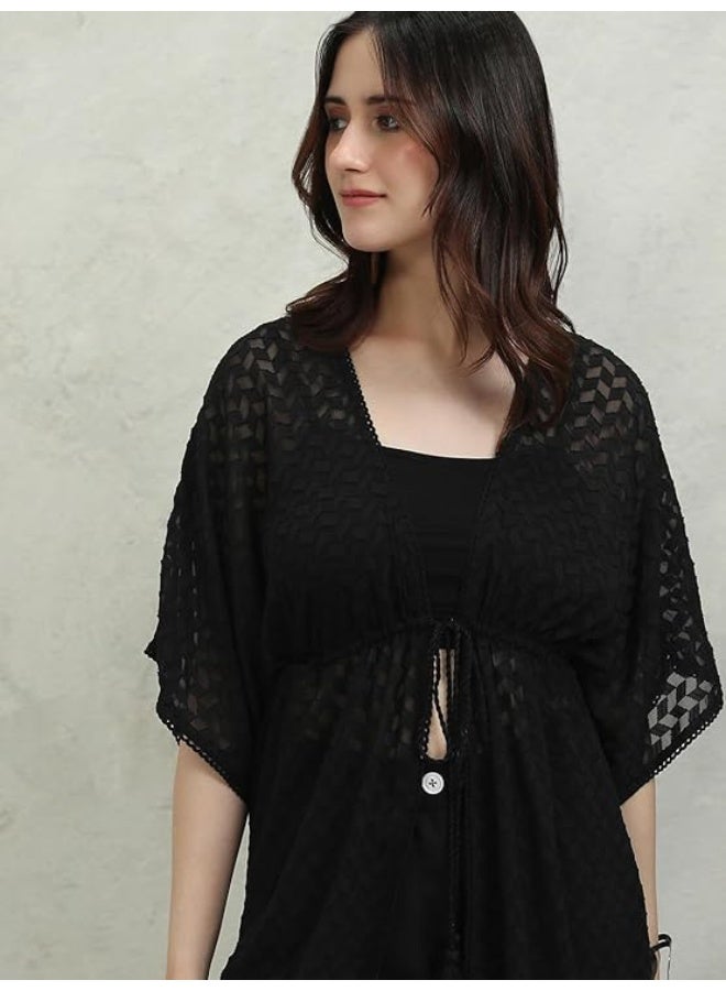 Vishudh womens Shrug dresses black (M) - Image 2