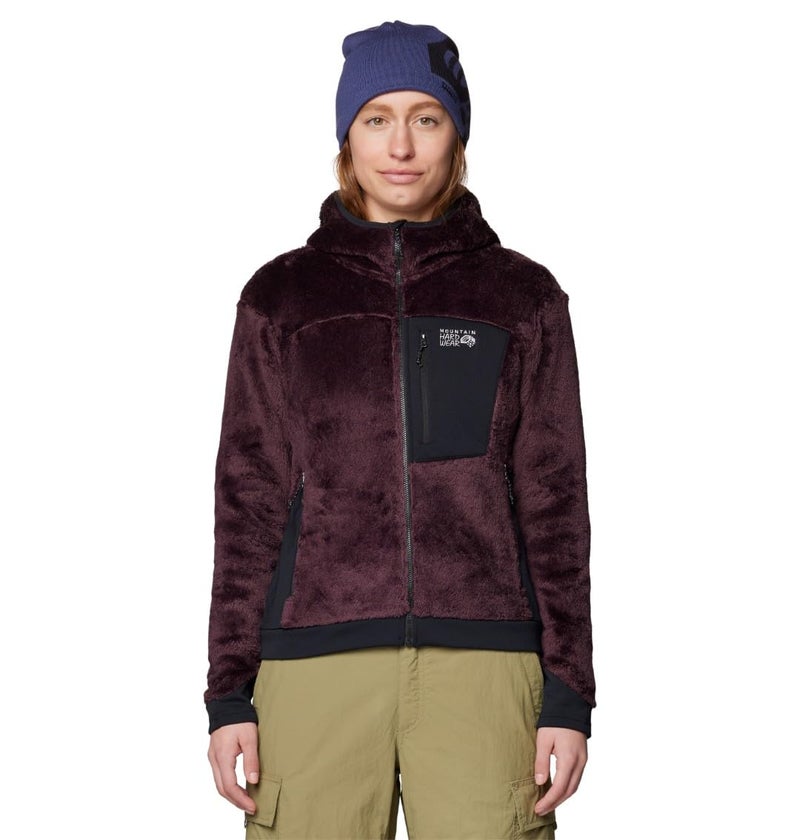 Mountain Hardwear Women's Polartec High Loft Hoody, BlackBerry, Medium - Image 1