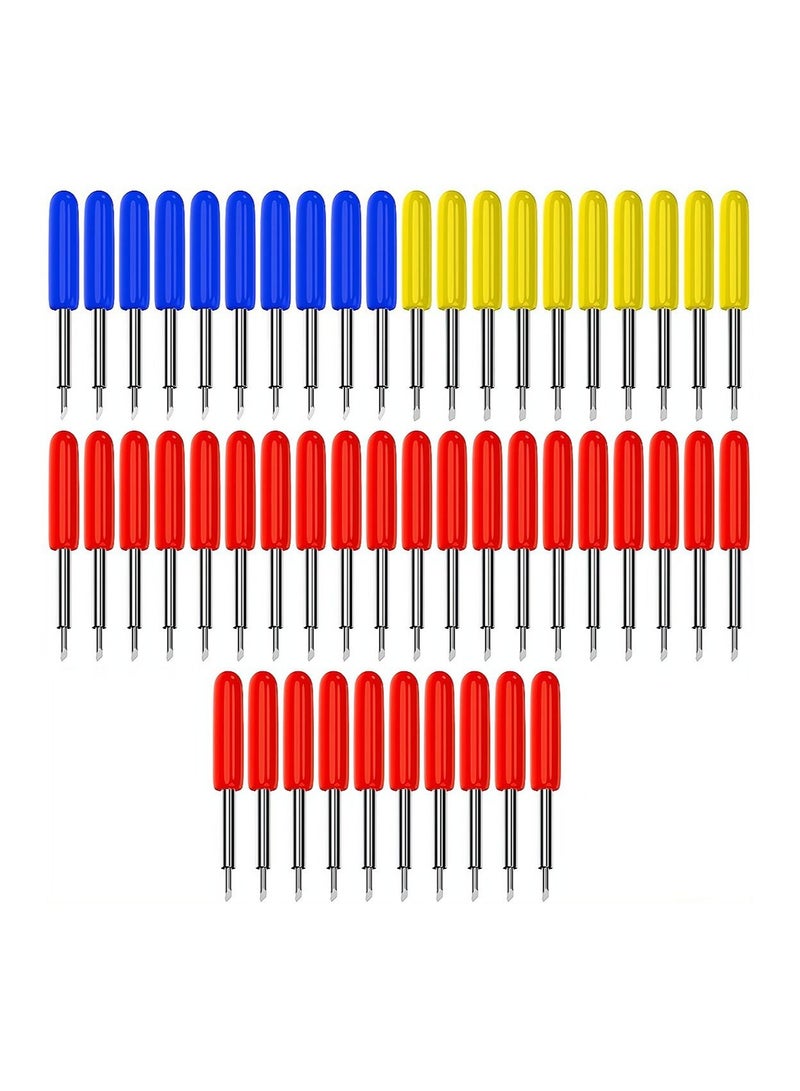 شفرات القطع  50 قطعة من شفرات القطع للكريكت Explore Air 2 / Air 3 ، بما في ذلك 10 قطع من الشفرات الدقيقة ، 30 قطعة من الشفرات القياسية و 10 قطع من شفرات القطع العميقة - Image 1