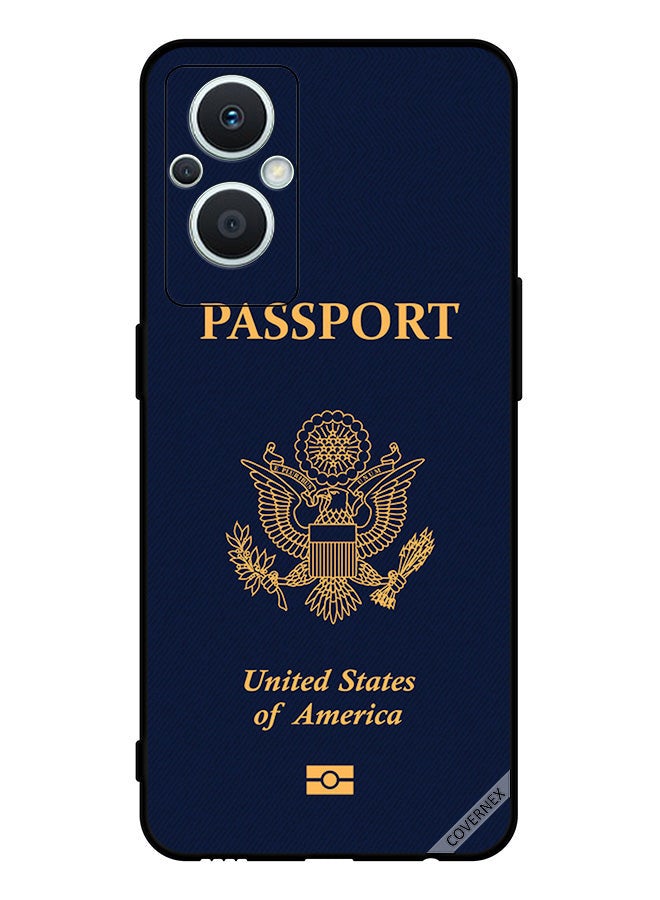 Covernex Protective Case Cover For Oppo Reno 7 Lite Usa Passport Pattern - Image 1