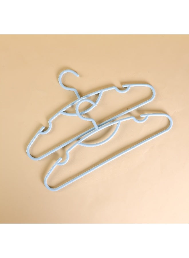 Royalford 5-Piece Cloth Hanger Set-RF12174/ Lightweight, Trendy and Anti-Skid Plastic Hangers Perfect for All Kinds of Dresses/ Heavy Duty, Suitable for Wardrobe for Hanging Clothes, Strappy Cloth, T-Shirt, Shirts, Dress/ Blue Assorted / Multicolour - Image 5