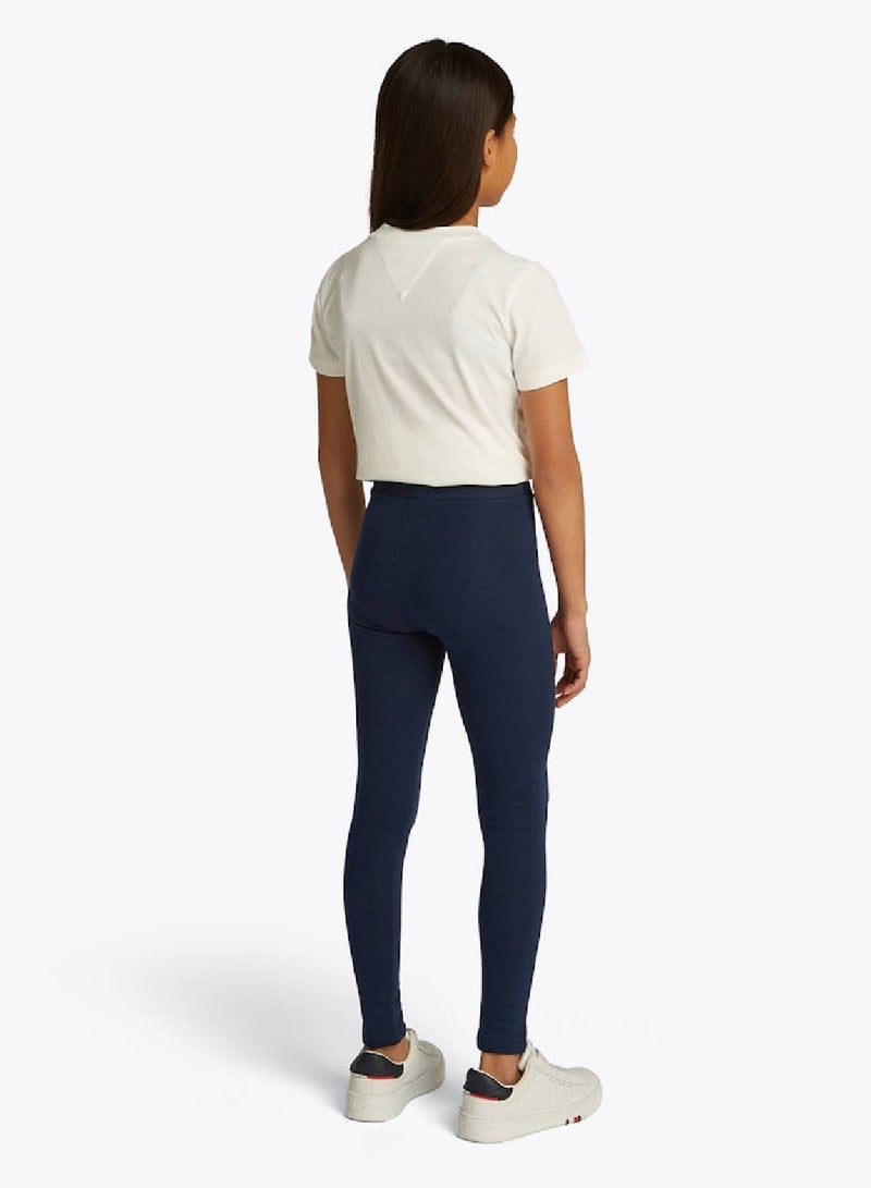 TOMMY HILFIGER سروال ليغينغ بشعار - Image 2
