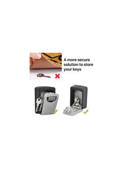 Generic Four-digit code lock Key Storage LOCK Box Combination Key Safe - Wall Mounted  - Image 4