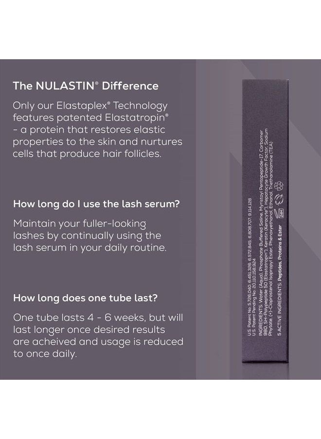 NULASTIN - Lash Boosting Serum – Promotes Longer, Fuller, Thicker Looking Lashes | Follicle Strengthening Eyelash Enhancing Formula with Elastin Technology - Image 1