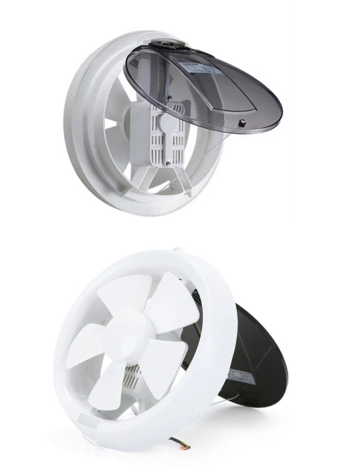 MODI Round Connection 8 Inch Ventilation Fan 25W Powerful Exhaust Fan Ultra-Quiet Air Suction High Airflow 260 m³/h Wall & Ceiling Mount Exhaust Fan for Kitchen, Bathroom & Toilet - Image 3
