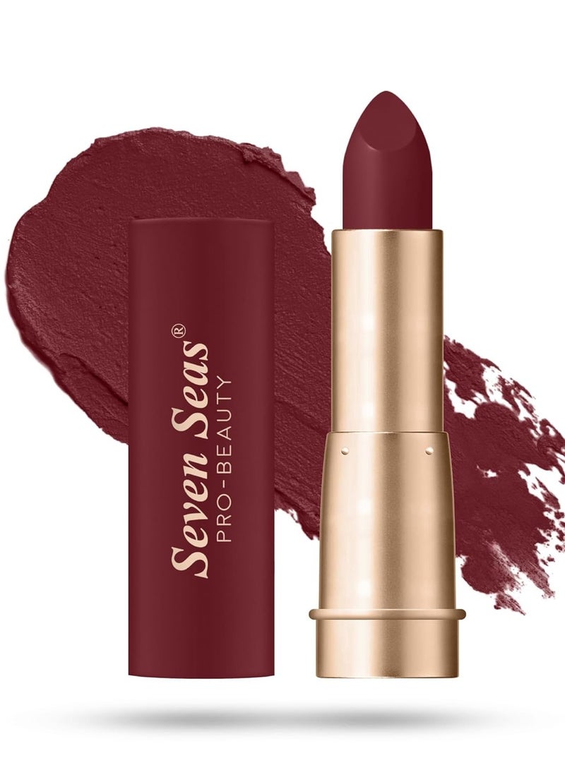 Sevenseas Seven Seas Stay Classy Matte Lipstick Full Coverage Long Lasting Lipstick Smooth Application Transferproof and Smudge Proof  Highly Pigemented Lipstick for Women Kenyan Copper - Image 1