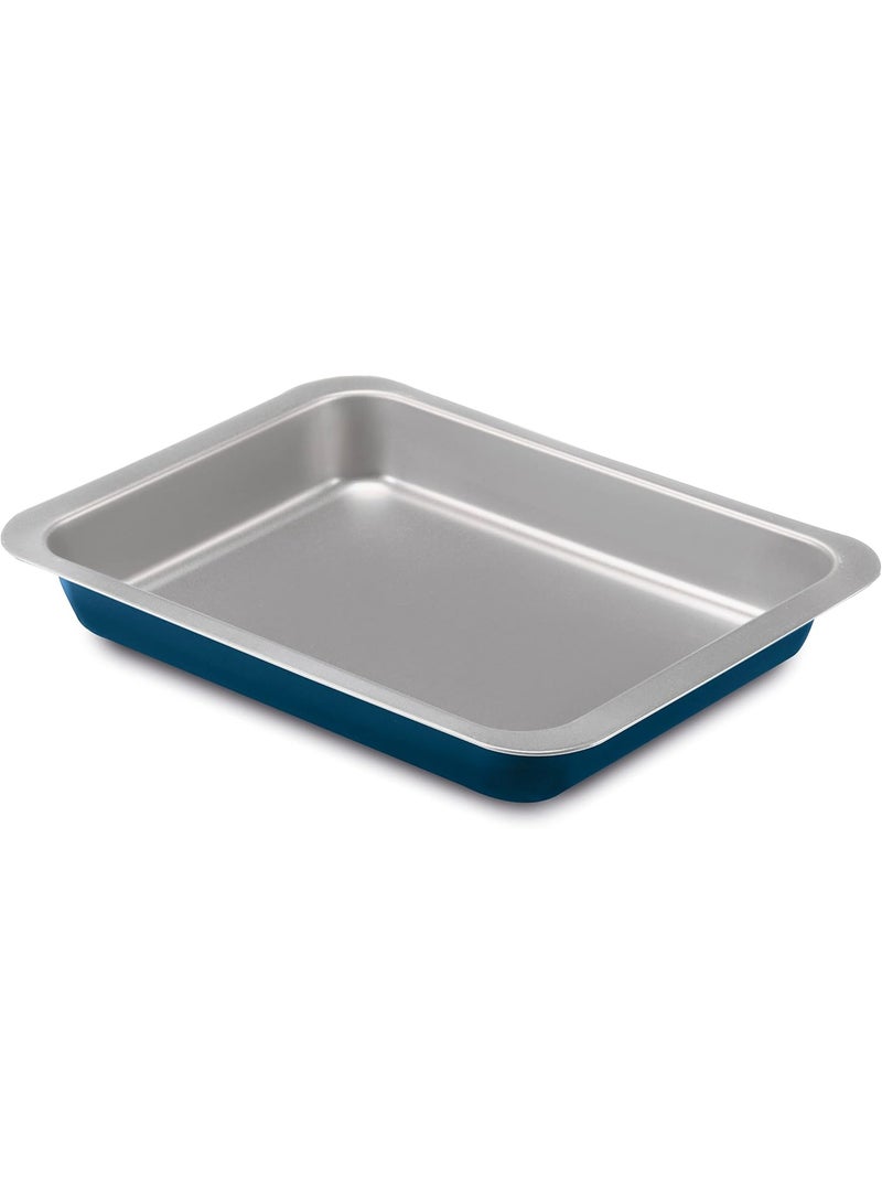 Guardini, Xbake Stainless Steel Lasanga Baking Tray  24 x 32 cm, Steel with Non-Stick Coating, Low Environmental Impact, Grey/Blue - Image 1