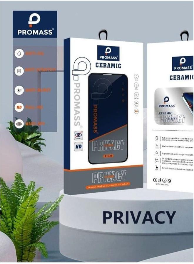 PROMASS Screen Protector Privacy Protection for iPhone XR - Image 1