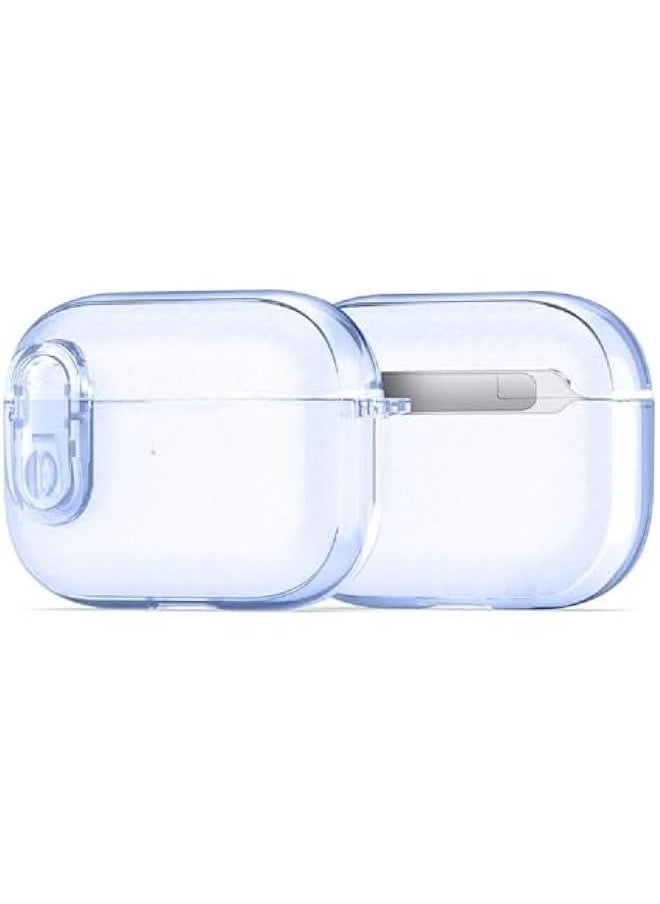 Generic - 【PECK】 Series Airpods Case, Designed for AirPods Pro 2 (2022), Protective Wireless Charging Case Armor Earphone Cover with Keychain - Blue - Image 1