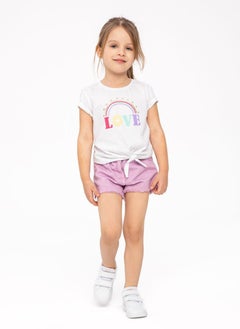 Kids Girls Tie Front T-Shirt