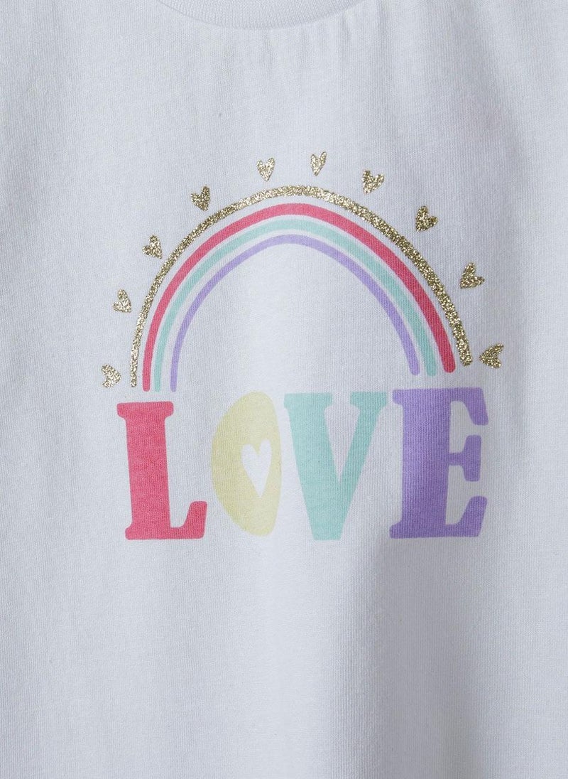 MINOTI - Kids Girls Tie Front T-Shirt - Image 1