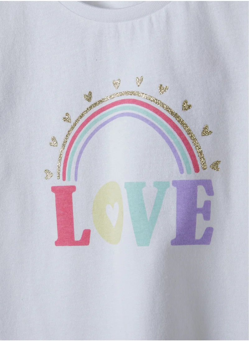 مينوتي Kids Girls Tie Front T-Shirt