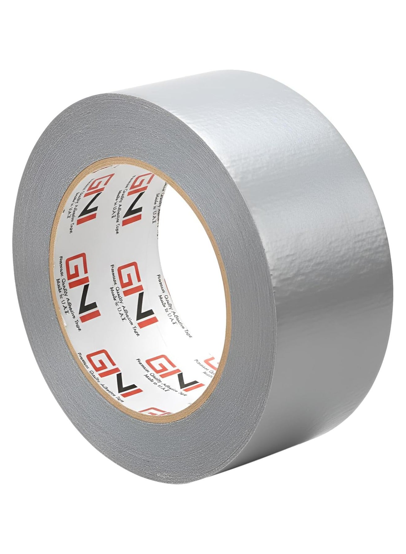 GINI 48Mm X 25Yds Duct Tape Grey, Waterproof Strong Adhesive Tape for Patching, Sealing, Securing Cables and Labelling, Heavy Duty Tape for Indoor & Outdoor Use