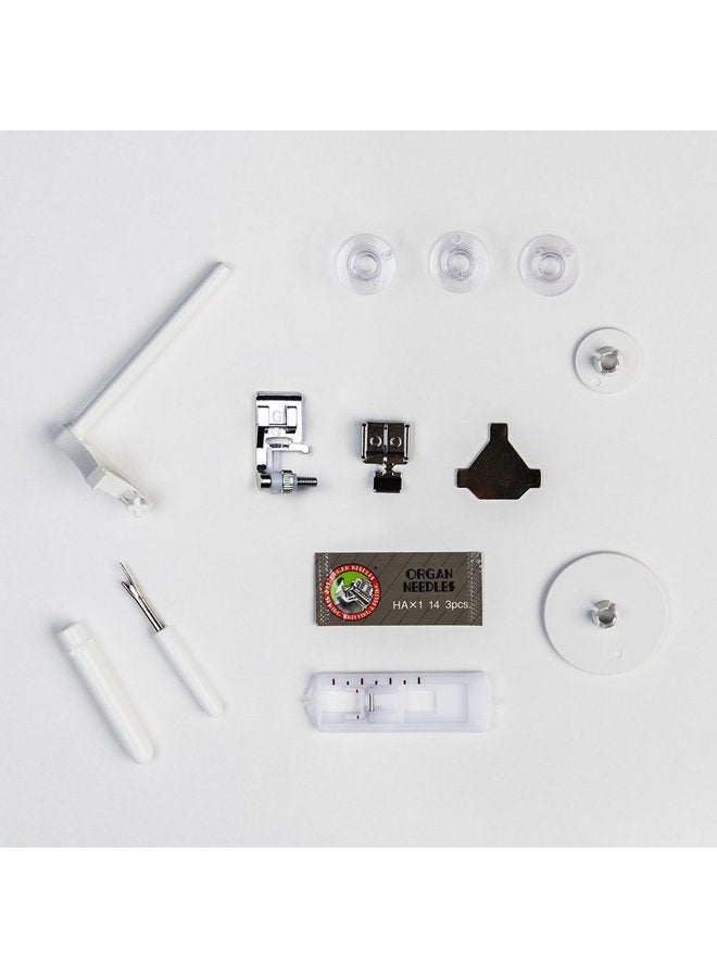 Janome MOD-15 Easy-to-Use Sewing Machine with 15 Stitches, Adjustable Stitch Length and 5-Piece Feed Dogs - Image 5