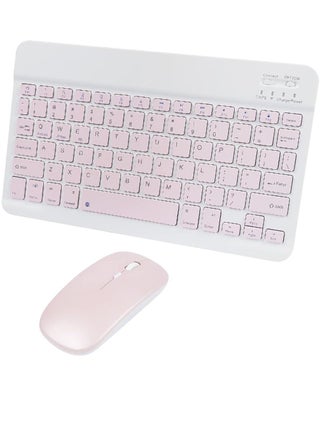 Ultra-Slim Bluetooth Keyboard and Mouse Combo Rechargeable Portable Wireless Keyboard Mouse Set for Apple iPad iPhone iOS 13 and Above Samsung Tablet Phone Smartphone Android Windows (Pink) - pzsku/ZB0FDECEFD7554AC1FE48Z/45/_/1693489550/a28c2111-3101-4e7d-8abc-32b9799e6cb6