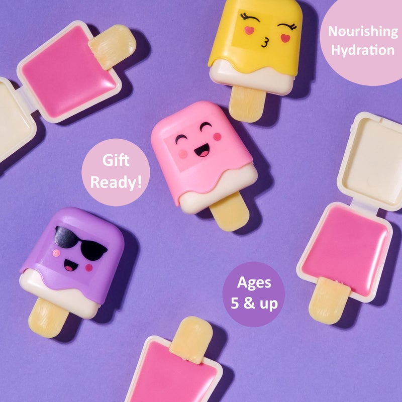 Expressions 12pc Pucker Pop Novelty Lip Gloss Set - Girls Cosmetics Mini Popsicle Lip Gloss Collection, Lip Gloss for Kids, Safe, Non Toxic Kids Makeup Set - Image 5