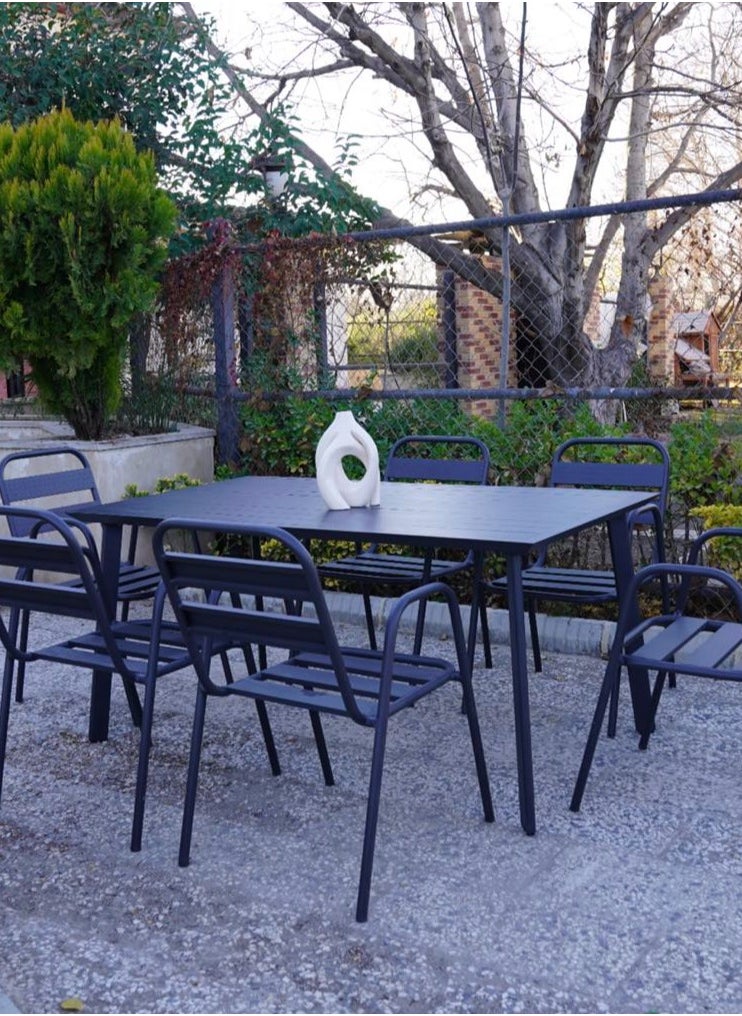Schondor Furniture Geneva | 4 Seater | Outdoor Dining Table | Made in Aluminum Cast | Perfect for Any Outdoor Area | Balcony | Patio | Garden | Restaurants  - Image 3