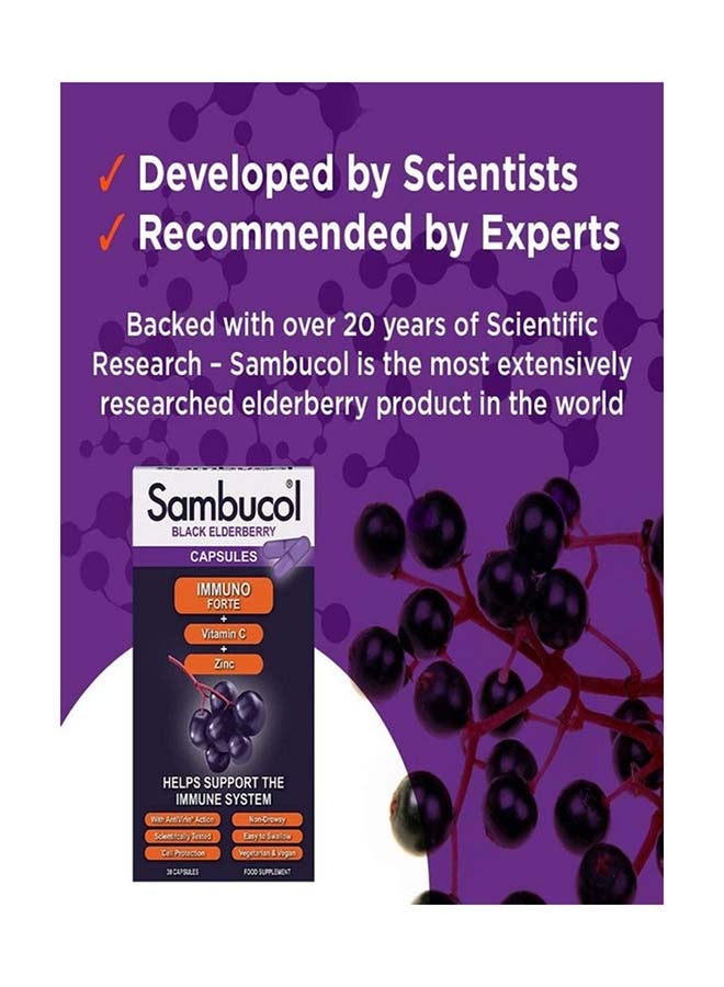Sambucol كبسولات إيمونو فورتي 30 كبسولة - Image 5