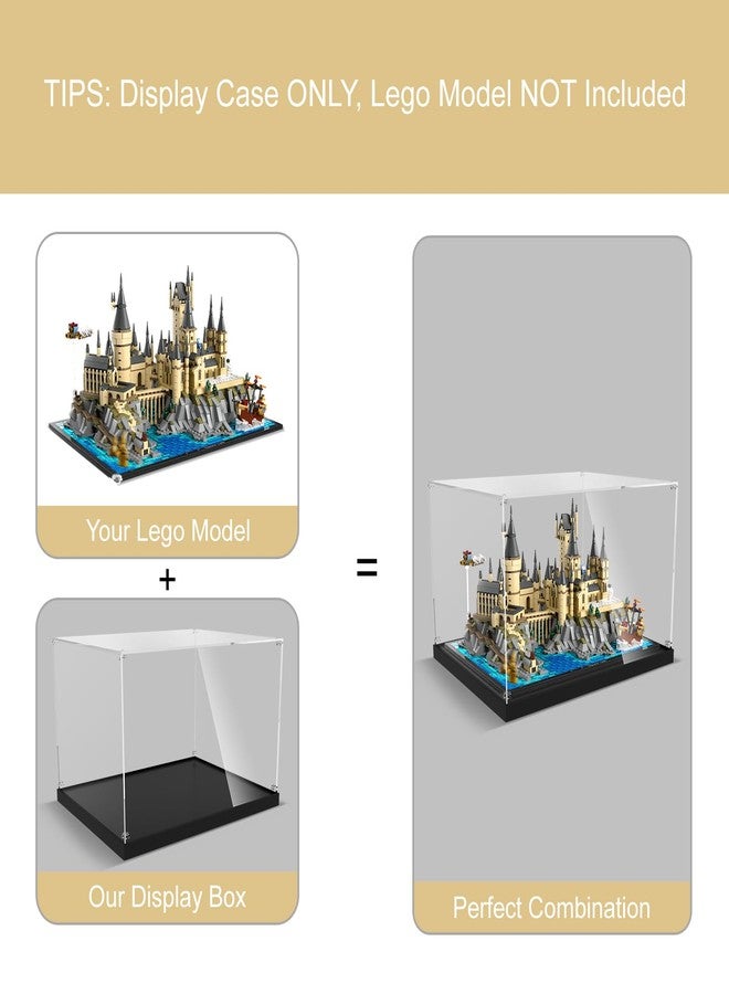 NAOCARD Acrylic Display Case for Lego 76419 Hogwarts Castle, Dust-Proof Protection Box, Custom Fit, 98% Transparency, Showcase Building Model, Gift for Lego Fans - Image 2