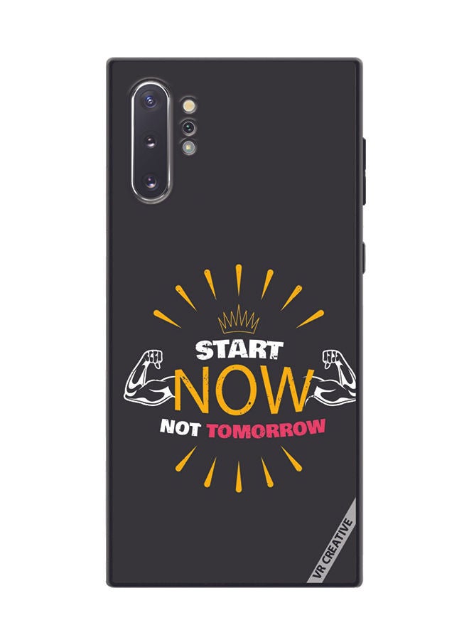 VR CREATIVE Protective Case Cover For Samsung Galaxy Note10 Plus 5G Start Now Not Tomorrow Design Multicolour - Image 1