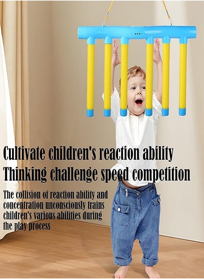 Hand Speed Challenge, Hand Speed Challenge Game, Reflex Challenge Game, Drop The Stick Game, Catch All Drop Sticks Game, Hand Eye Coordination Reaction Training Toy (Blue)  - Image 3