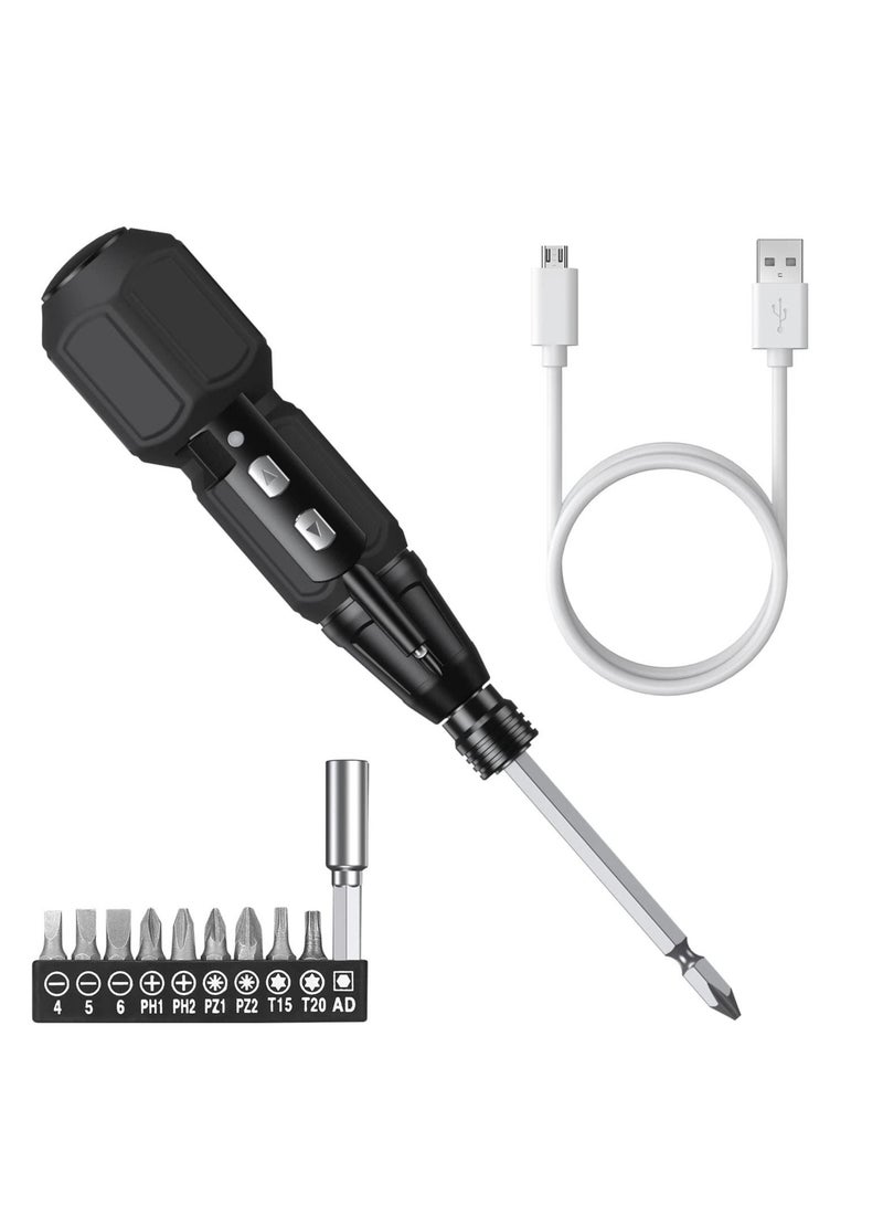 Excefore Electric Screwdriver Cordless, Rechargeable Power Screwdrivers Set, Portable Automatic Home Repair Tool Kit with LED Lights and USB Cable - Image 1