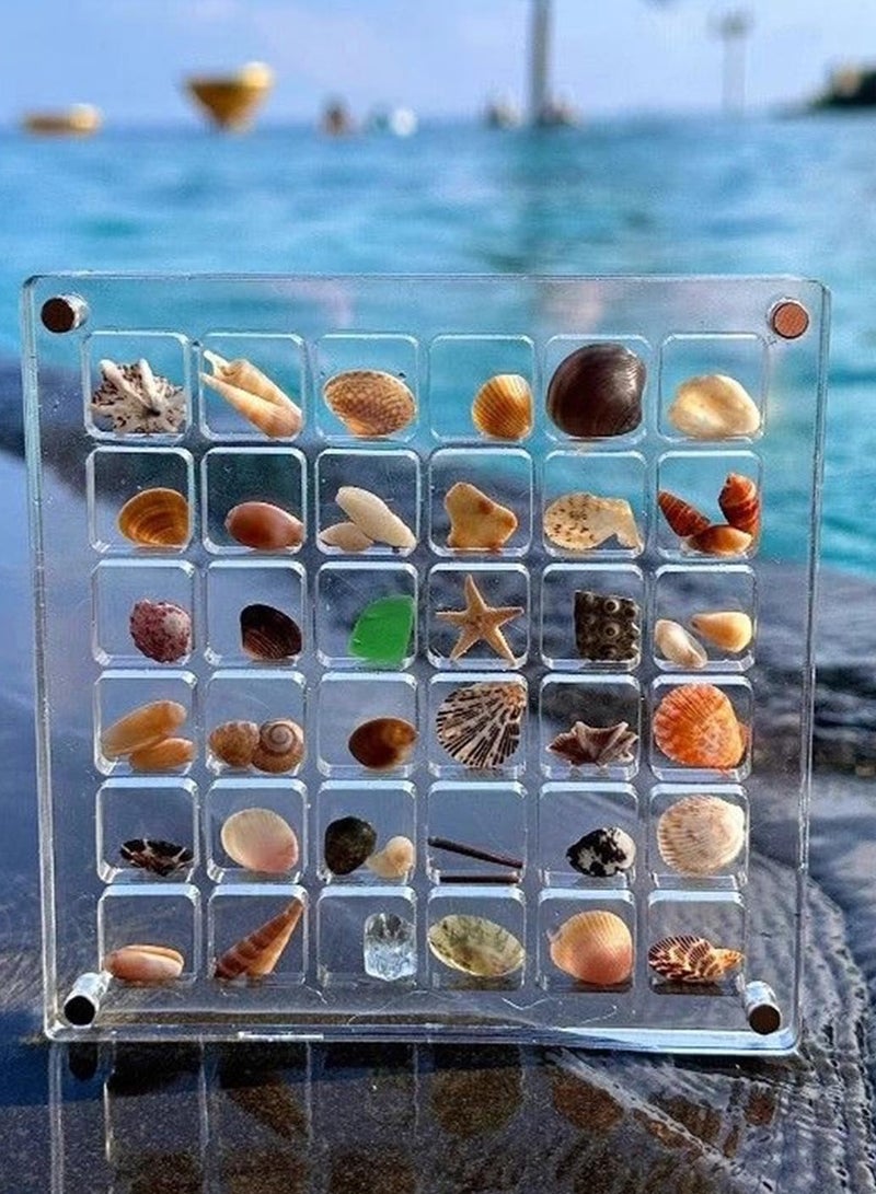 JiFENG Shell Mini Grid Plastic Storage Box  36 Grids - Image 1