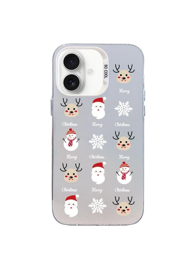 S-TOP Case For iPhone 16 Christmas Series PC Full Coverage Pattern Phone Case - Image 1