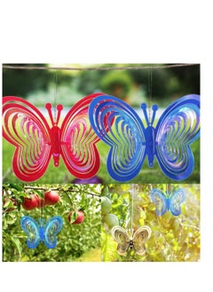 SYOSI Reflective Birds Deterrent Bird Repellent Reflective Hanging Bird Repellents Bird Repellent Pendant Butterfly for Garden Lawn Yard Decoration Keep Birds Away from Your House Farm Garden Window 4PCS  - Image 4