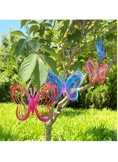 SYOSI Reflective Birds Deterrent Bird Repellent Reflective Hanging Bird Repellents Bird Repellent Pendant Butterfly for Garden Lawn Yard Decoration Keep Birds Away from Your House Farm Garden Window 4PCS  - Image 5