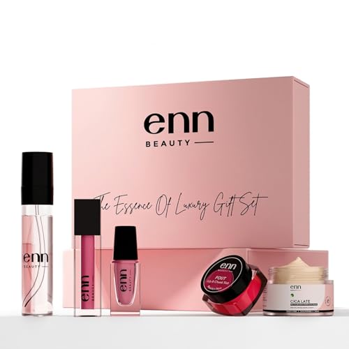 ENN Beauty Endless Love Gift Set | Clay Mask | Lipstick | Nail Paint | Lip & Cheek Tint | Perfume | Set of 5 Gift Box - Image 1